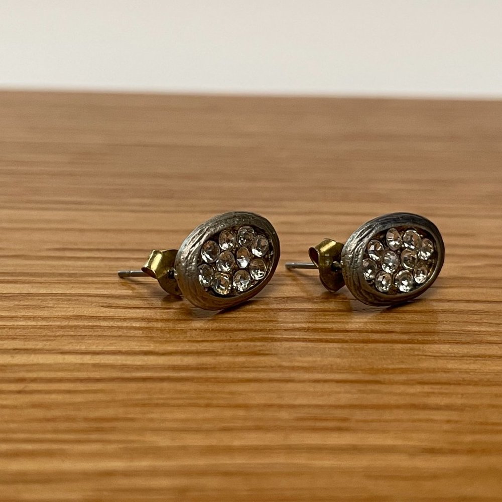 Anthropologie Crystal Stud Earrings - Picture 3 of 6